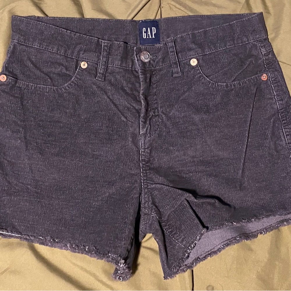 GAP Women's Charcoal Corduroy Shorts